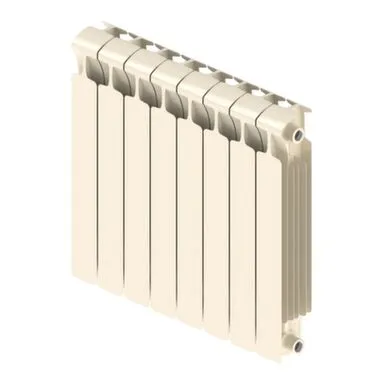 Купить Радиатор биметаллический Rifar Monolit 500x80 мм 10 секций цвет Айвори в интернет-магазине Akvilon.kz
