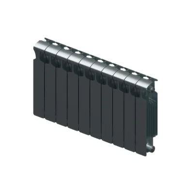 Купить Радиатор биметаллический Rifar Monolit 350x80 мм 10 секций цвет Титан в интернет-магазине Akvilon.kz