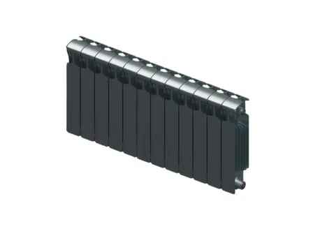 Купить Радиатор биметаллический 350x80 мм 12 секций Rifar Monolit цвет Титан в интернет-магазине Akvilon.kz