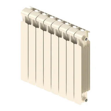 Купить Радиатор биметаллический 350x80 мм 8 секций Rifar Monolit цвет Айвори в интернет-магазине Akvilon.kz