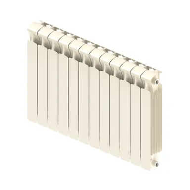 Купить Радиатор биметаллический 350x80 мм 12 секций Rifar Monolit цвет Айвори в интернет-магазине Akvilon.kz