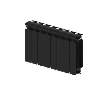 Купить Радиатор биметаллический Rifar Monolit 350x80 мм 8 секций цвет Антрацит в интернет-магазине Akvilon.kz