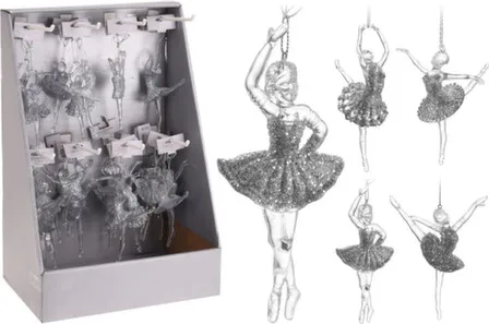 Купить Декорация подвесная Балерина разм. 14x7x5см в асс, Koopman в интернет-магазине Akvilon.kz