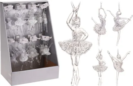 Купить Декорация подвесная Балерина разм. 14x7x5см в асс, Koopman в интернет-магазине Akvilon.kz