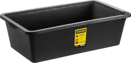 Купить Таз строительный, пластмассовый, прямоугольный, 40 л, STAYER в интернет-магазине Akvilon.kz