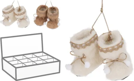 Купить Декорация подвесная Ботинки, 7,5x5x7 см, в ассортименте, Koopman в интернет-магазине Akvilon.kz