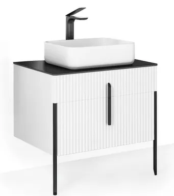 Купить Тумба подвесная Volume 80 см с умывальником Joy 46 см, Raval в интернет-магазине Akvilon.kz