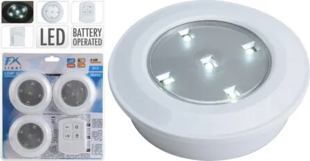 Купить Светильник портативный, 5 LED-лам, набор 3 шт, с функцией таймера и диммера, в комплекте с пультом управления, Koopman в интернет-магазине Akvilon.kz