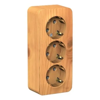 Купить Розетка 3-хместная Schneider Electric Blancа Ясень в интернет-магазине Akvilon.kz