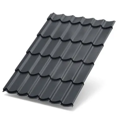 Купить Металлочерепица матовая толщ. 0,4 мм серая RAL 7024 Металл Профиль в интернет-магазине Akvilon.kz