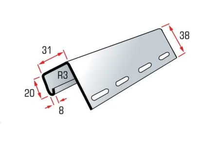 Купить J - профиль для цокольного сайдинга 3м АльтаПрофиль в интернет-магазине Akvilon.kz