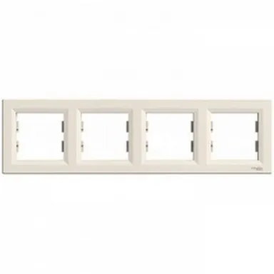 Купить Кремовая рамка 4- местная Asfora в интернет-магазине Akvilon.kz