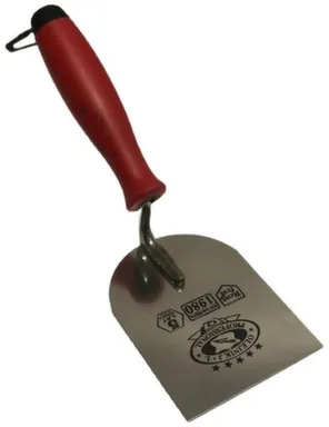 Купить Кельма штукатурная, нержавеющая сталь, двухкомпонентная ручка, 80 мм, Olejnik в интернет-магазине Akvilon.kz