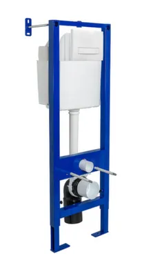 Купить Инсталляция для унитаза Atom Line 410 с белой кнопкой, Berges в интернет-магазине Akvilon.kz