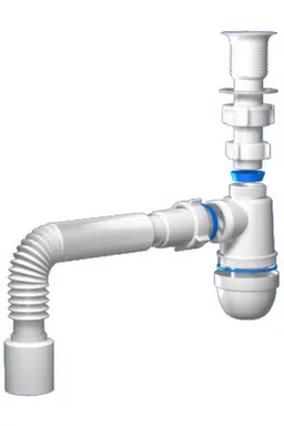 Купить Сифон бутылочный 1 1/2"х40 с гибкой трубой 40x40/50мм, Ани Пласт в интернет-магазине Akvilon.kz