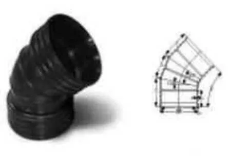 Купить Полуотвод рифленый 110 Jakko в интернет-магазине Akvilon.kz