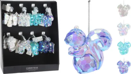 Купить Декорация подвесная "белка", разм. 7x2x6,5 см, в асс., Koopman в интернет-магазине Akvilon.kz