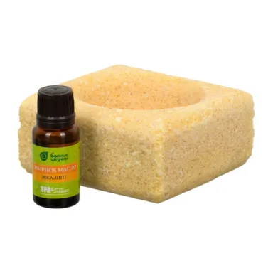 Купить Ароманабор солянной испаритель 700г, масло эфирное Эвкалипт15мл в интернет-магазине Akvilon.kz