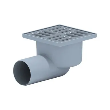 Купить Трап горизонтальный с сухим затвором 150x150мм с выпуском d50мм, Ани Пласт в интернет-магазине Akvilon.kz