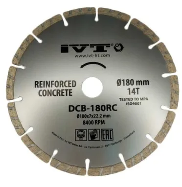 Купить Алмазный диск по железобетону Ø180, IVT в интернет-магазине Akvilon.kz