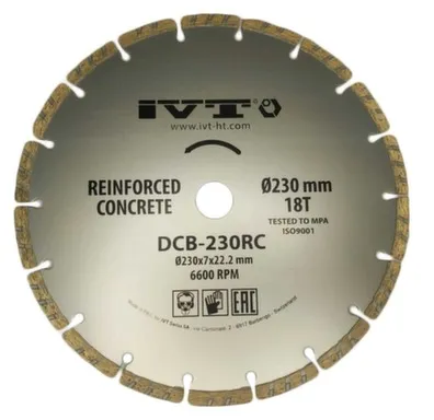 Купить Алмазный диск по железобетону Ø230, IVT в интернет-магазине Akvilon.kz