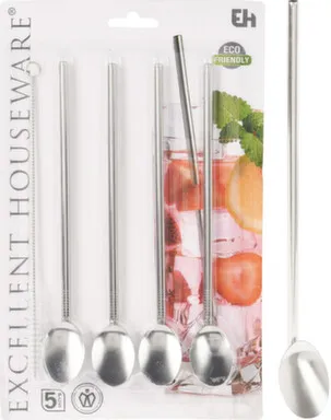 Купить Ложка-соломинка, в комплекте с ёршиком, Koopman в интернет-магазине Akvilon.kz