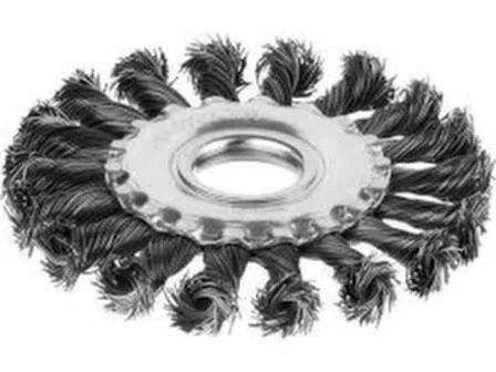 Купить Щетка для УШМ 125 мм, "Плоская", крученая, Mirax в интернет-магазине Akvilon.kz