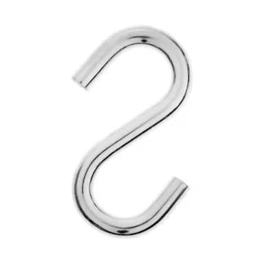 Купить Крючок S-образный 10мм белый цинк (1 шт), Стройбат в интернет-магазине Akvilon.kz