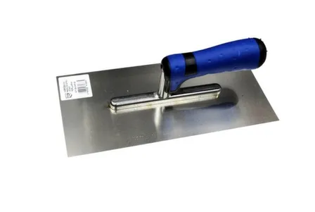 Купить Гладилка для гипса Baumeister, нержавеющая сталь, двухкомпонентная ручка, 280x130x0,7 мм, Olejnik в интернет-магазине Akvilon.kz