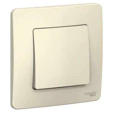 Купить Выключатель 1-клавишный с/у 10АХ BLANCA молочный Schneider Electric в интернет-магазине Akvilon.kz