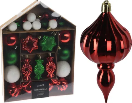 Купить Набор ёлочных украшений, набор из 32 штук, в асс., Koopman в интернет-магазине Akvilon.kz