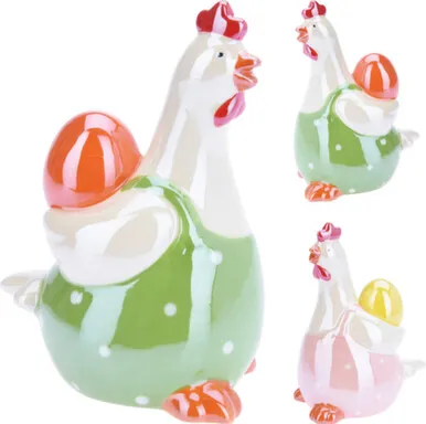 Купить Декорация Курица с яйцом, высота 13 см, в ассортименте, Koopman в интернет-магазине Akvilon.kz