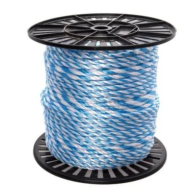 Купить Канат полипр.крученый 6 мм синий/белый, Стройбат в интернет-магазине Akvilon.kz