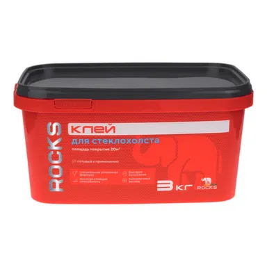 Купить Клей для стеклохолста, 3 кг, Rocks в интернет-магазине Akvilon.kz