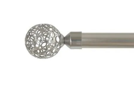 Купить Наконечник ЛАЦИО хром матовый D25 (1шт) в интернет-магазине Akvilon.kz