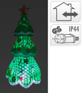 Купить Светильник электрический надувной Ель 110x110x240 см, Koopman в интернет-магазине Akvilon.kz