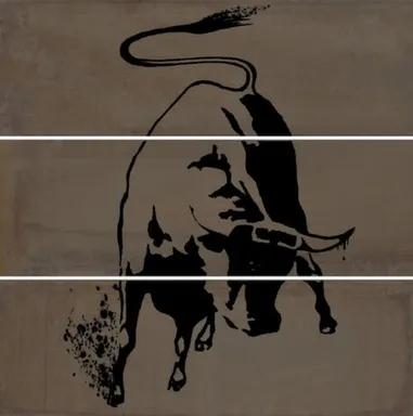 Купить Панно Раваль Бык (3 плитки) 90x90 см, Кerama Мarazzi в интернет-магазине Akvilon.kz