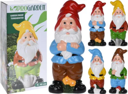 Купить Статуэтка садовая Гном, 17x12x40 см, в ассортименте, Koopman в интернет-магазине Akvilon.kz