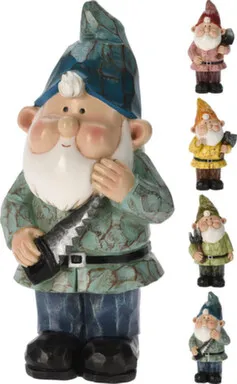 Купить Статуэтка садовая Гном, 16,5x13x30,7 см, в ассортименте, Koopman в интернет-магазине Akvilon.kz