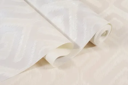 Купить Обои виниловые на флизелиновой основе Икат, база, серый светлый, 1,06x10 м, Артекс в интернет-магазине Akvilon.kz