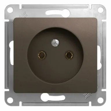 Купить Розетка 1-местная Schneider Electric Glossa Шоколад в интернет-магазине Akvilon.kz