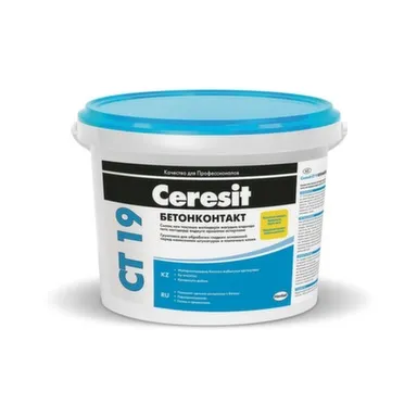 Купить Грунтовка CT 19 Бетоконтакт, 10 л, Ceresit в интернет-магазине Akvilon.kz