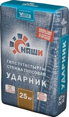 Купить Стяжка гипсовая для пола Ударник, 25 кг, Наши в интернет-магазине Akvilon.kz Купить Стяжка гипсовая для пола Ударник, 25 кг, Наши в интернет-магазине Akvilon.kz