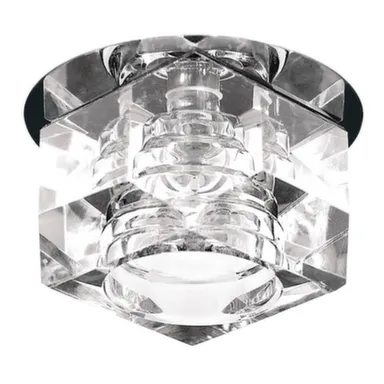 Купить Светильник G9 встраиваемые ROMB CR хром/прозрачный Lightstar в интернет-магазине Akvilon.kz