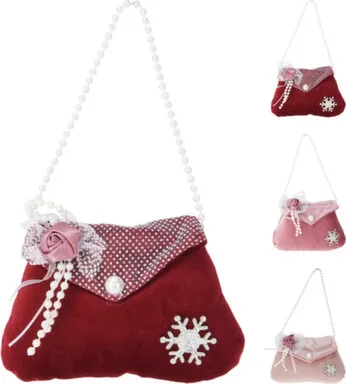 Купить Декорация подвесная "сумочка", разм. 12x3,8x8 см, в асс., Koopman в интернет-магазине Akvilon.kz