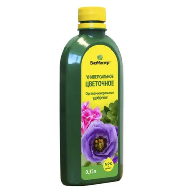 Купить Комплексное удобрение универсальное для всех видов цветов, 0,35 л, БиоМастер в интернет-магазине Akvilon.kz