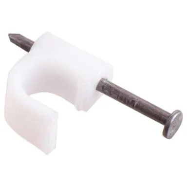 Купить Скоба крепежная круглая с гвоздем d6 мм (50 шт), Стройбат в интернет-магазине Akvilon.kz