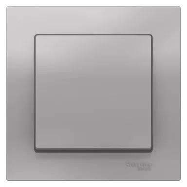 Купить Выключатель 1-клавишный Schneider Electric Atlas Алюминий в интернет-магазине Akvilon.kz