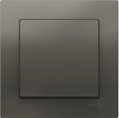 Купить Выключатель 1-клавишный Schneider Electric Atlas Стальной в интернет-магазине Akvilon.kz