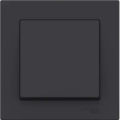 Купить Выключатель 1-клавишный Schneider Electric Atlas Карбон в интернет-магазине Akvilon.kz